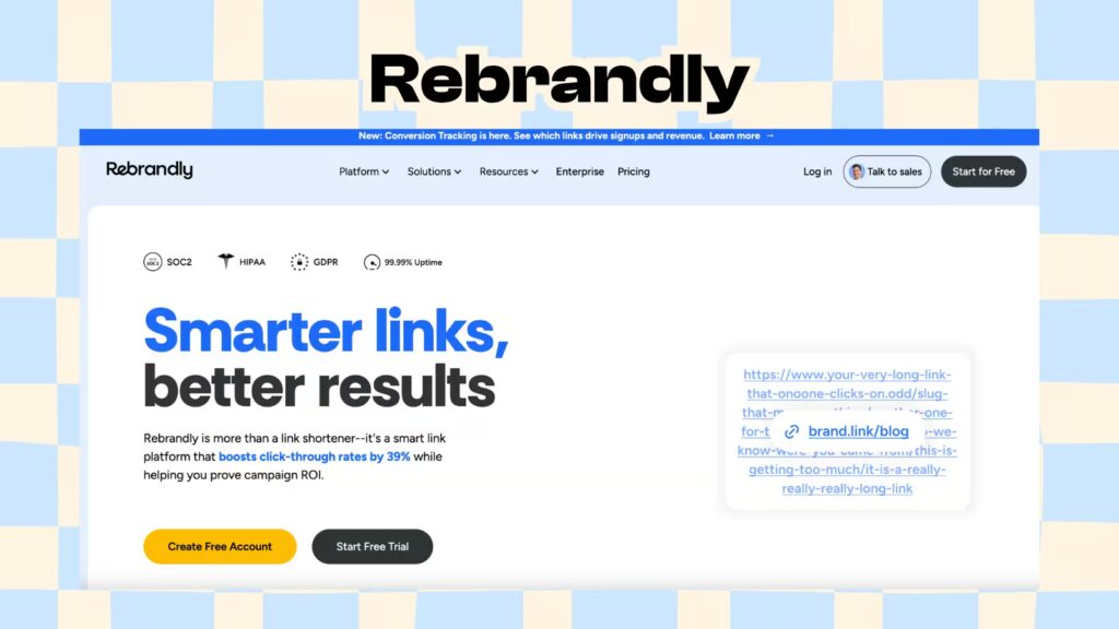 skróć link z rebrandly