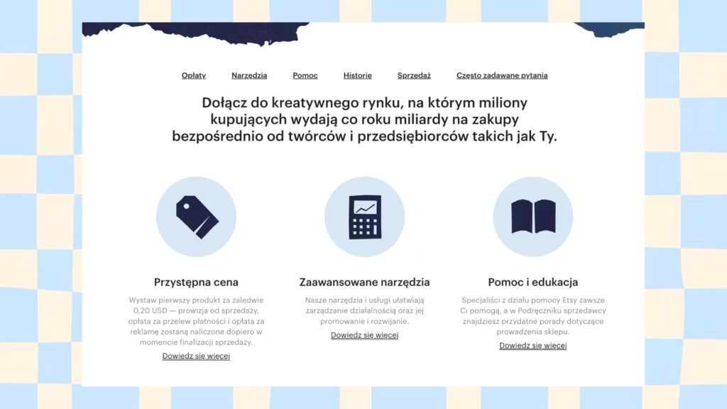 gdzie znaleźć informacje jak sprzedawać na etsy