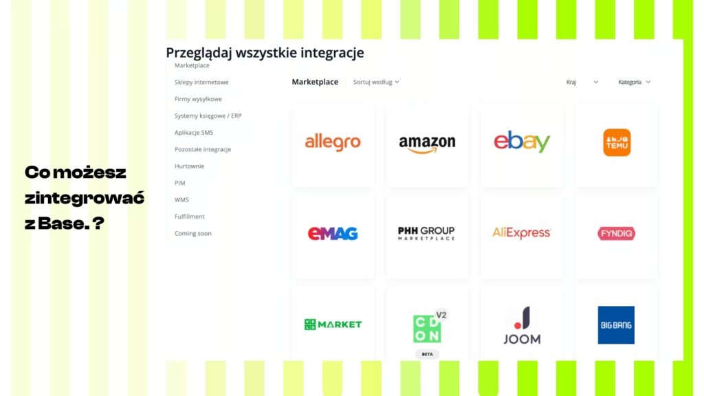 Integracje BaseLinker jakie są?